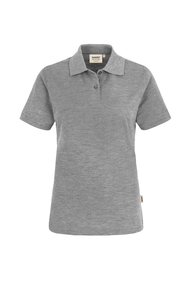 HAKRO Poloshirt Top Damen (0224) – Grau Meliert