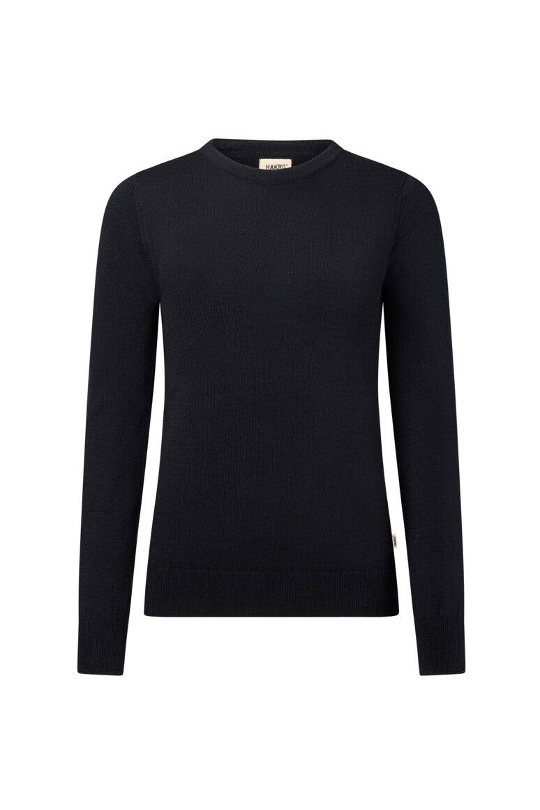 HAKRO Pullover Merino-Wolle Damen (0146) – Schwarz