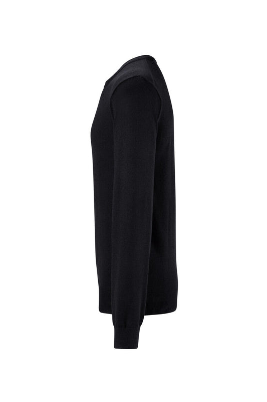 HAKRO Pullover Merino-Wolle Unisex (0156) – Schwarz