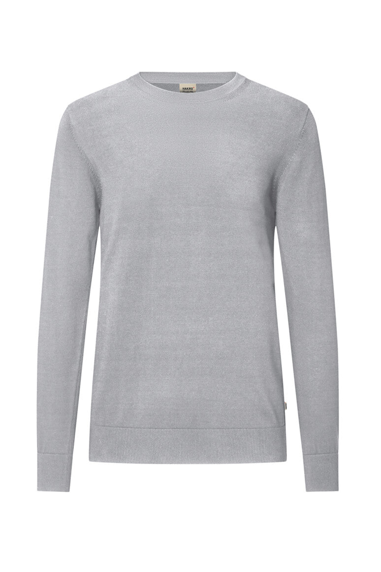 HAKRO Pullover Premium-Baumwolle Unisex (0145) – Grau Meliert
