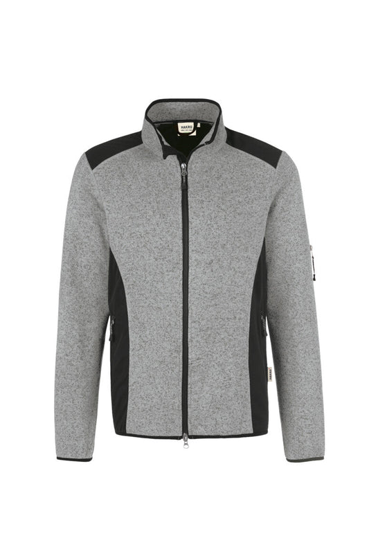 HAKRO Strickfleecejacke Unisex (0836) – Grau