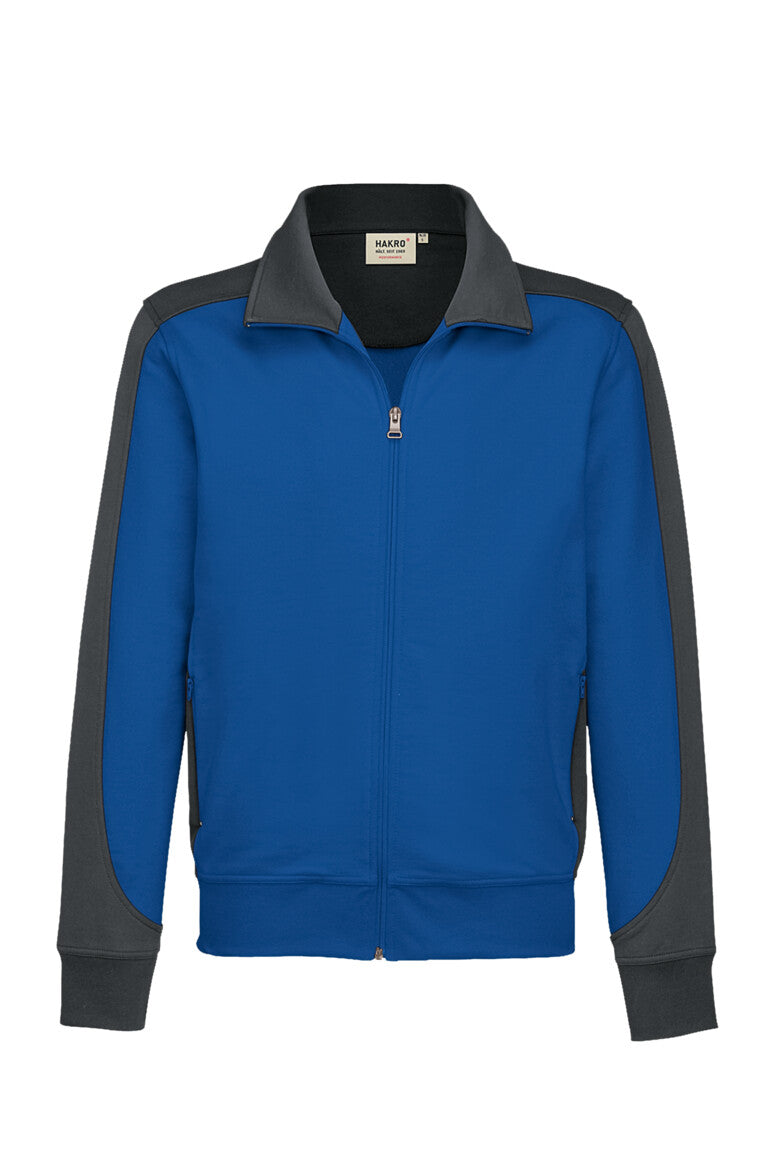 HAKRO Sweatjacke Contrast MIKRALINAR® Unisex (0477) – Royalblau
