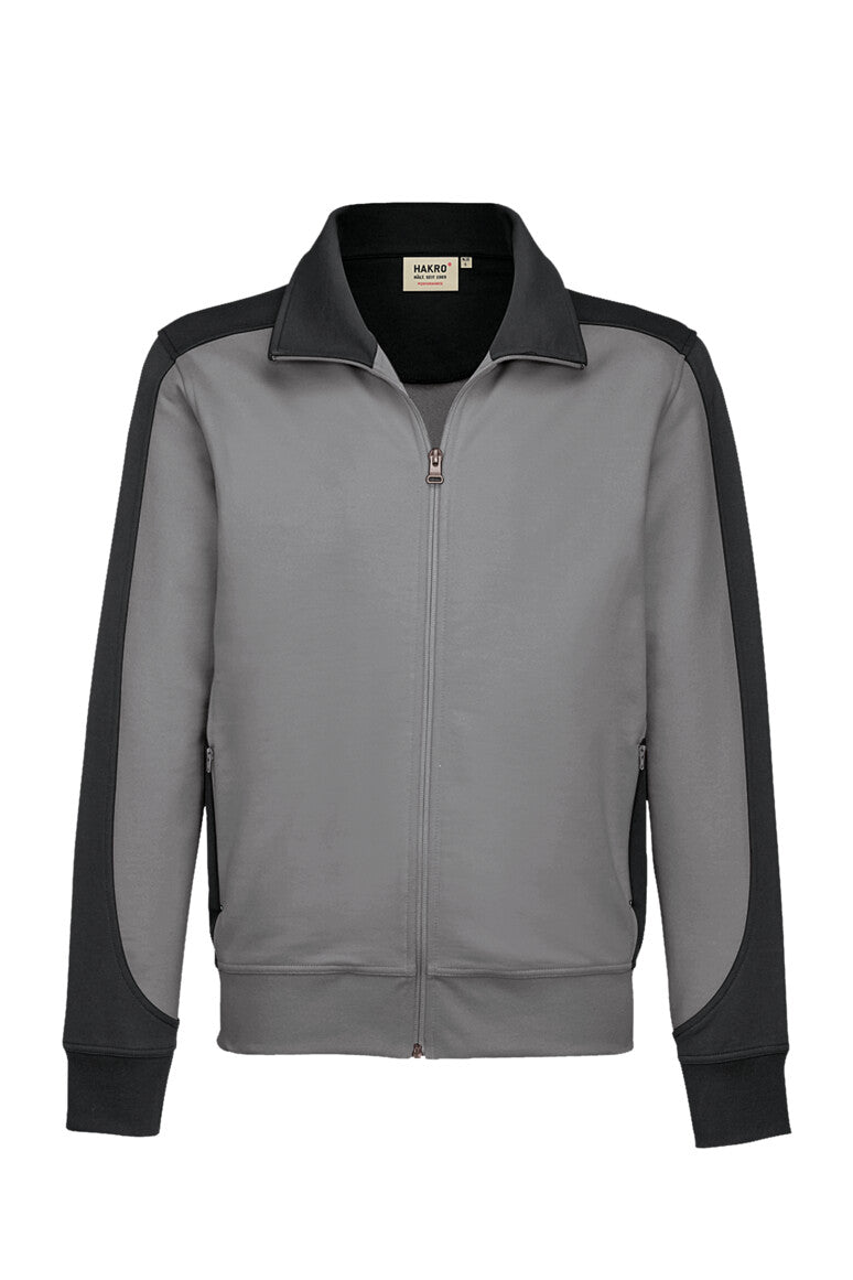 HAKRO Sweatjacke Contrast MIKRALINAR® Unisex (0477) – Titan