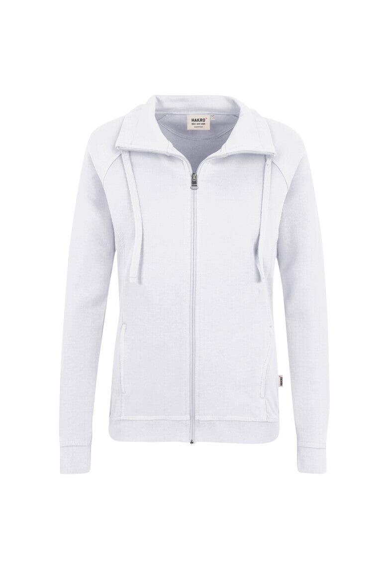 HAKRO Sweatjacke Premium Damen (0406) – Weiß