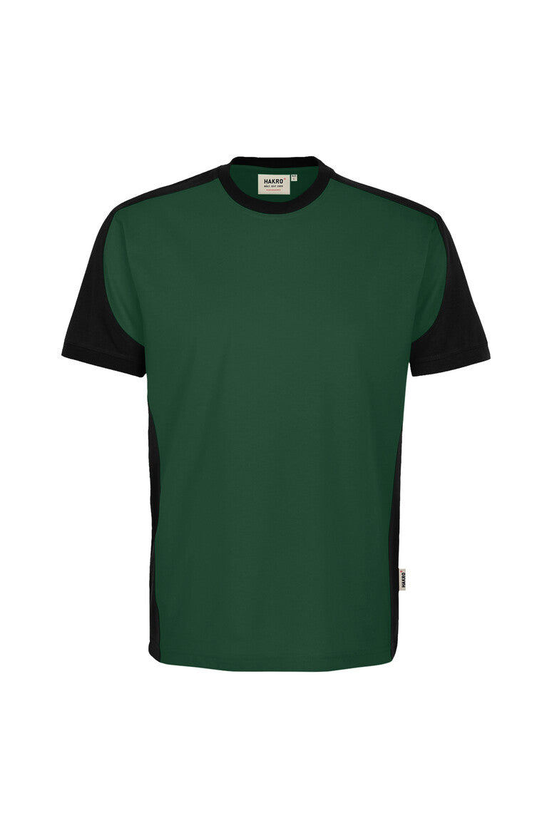 HAKRO T-Shirt Contrast MIKRALINAR® ECO Unisex (0590) – Tanne