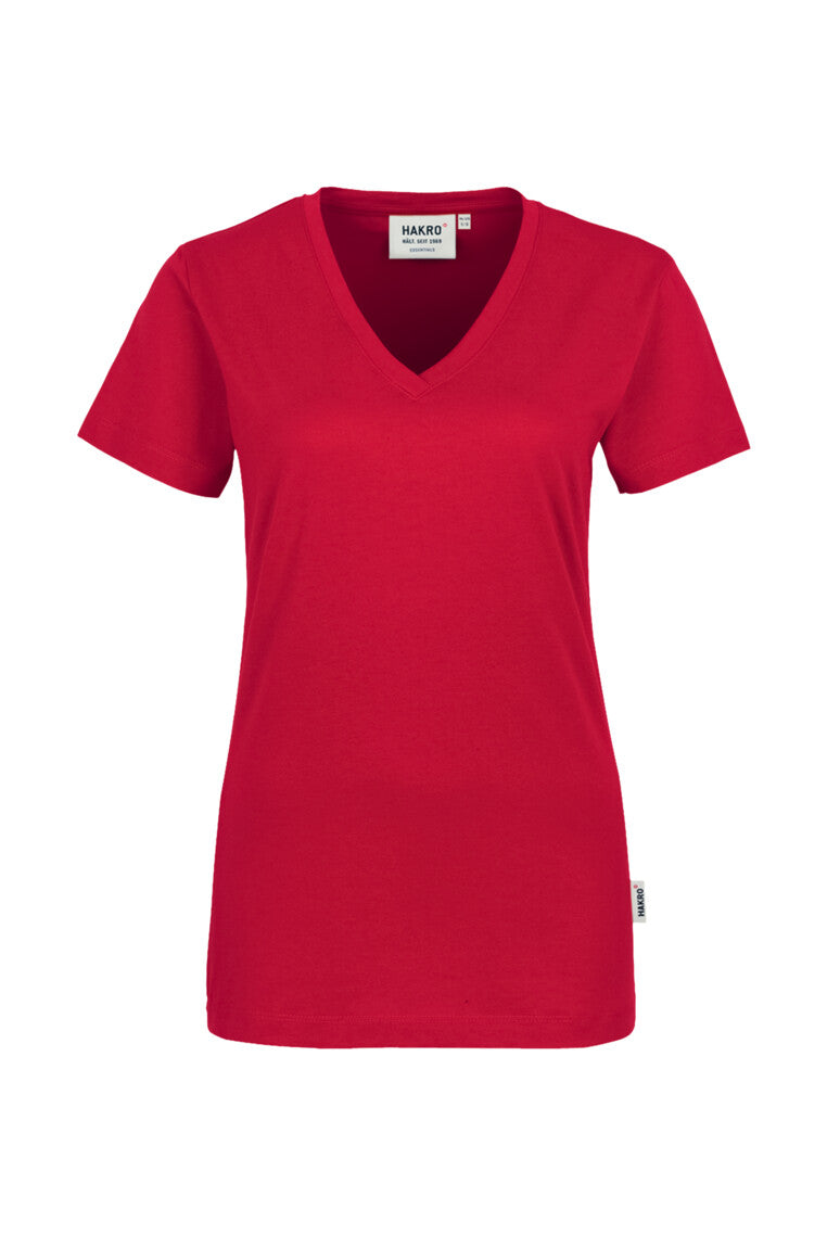 HAKRO V-Shirt Classic Damen (0126) – Weiß (002)