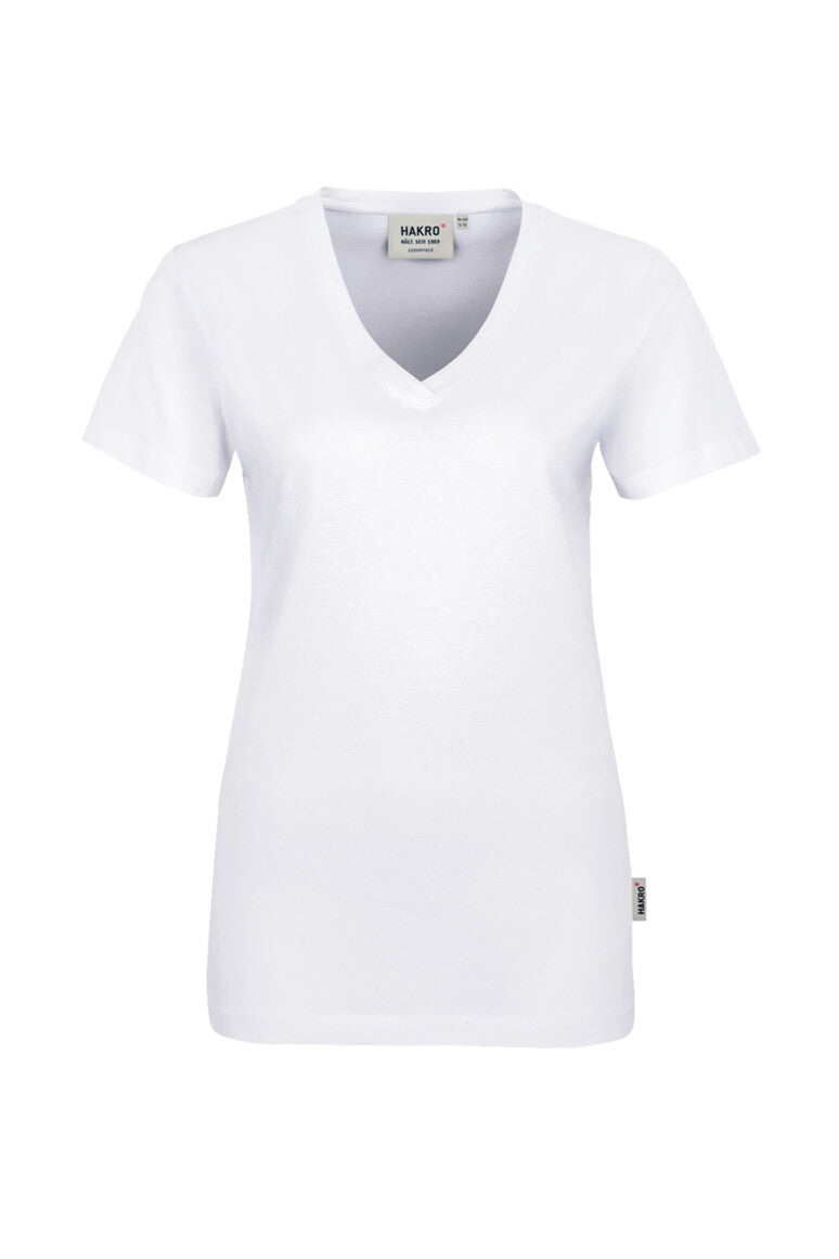 HAKRO V-Shirt Classic Damen (0126) – Weiß