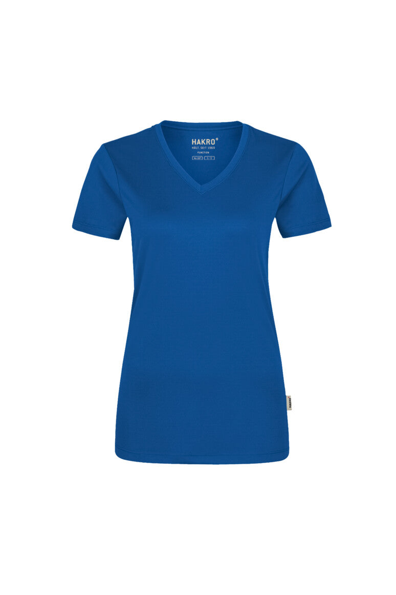 HAKRO V-Shirt COOLMAX® ECO Damen (0187) – Royalblau