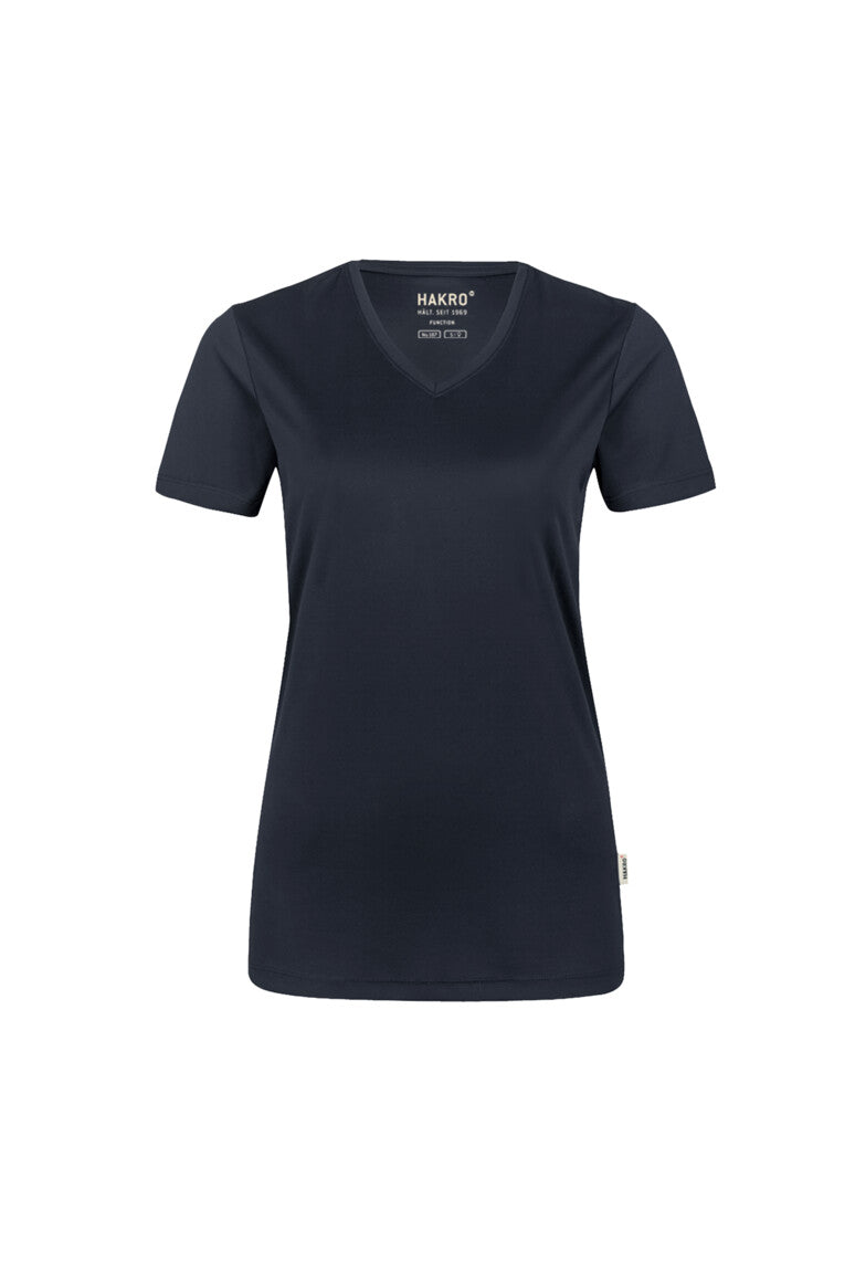 HAKRO V-Shirt COOLMAX® ECO Damen (0187) – Tinte