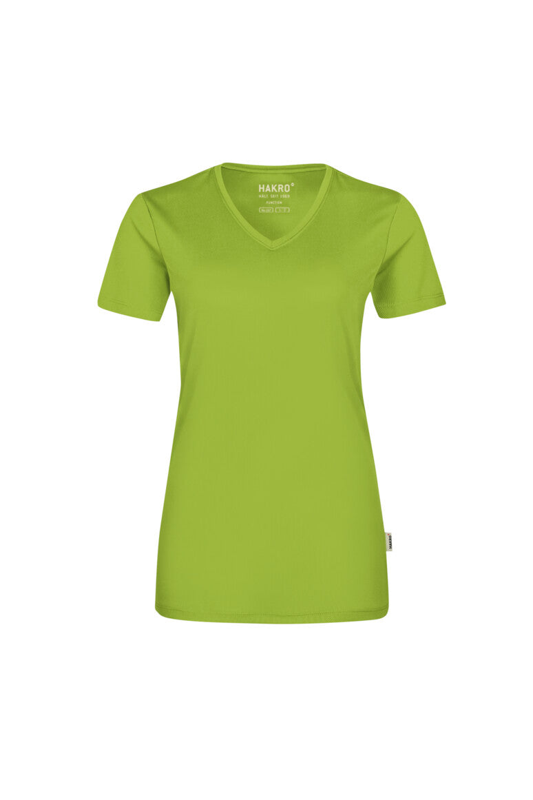 HAKRO V-Shirt COOLMAX® ECO Damen (0187) – Weiß (040)