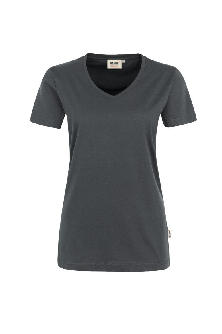 HAKRO V-Shirt MIKRALINAR® Damen (0181) – Anthrazit
