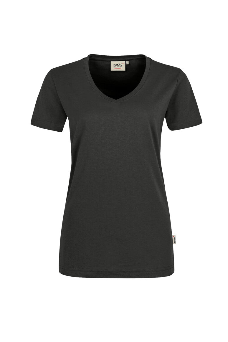 HAKRO V-Shirt MIKRALINAR® Damen (0181) – Karbongrau
