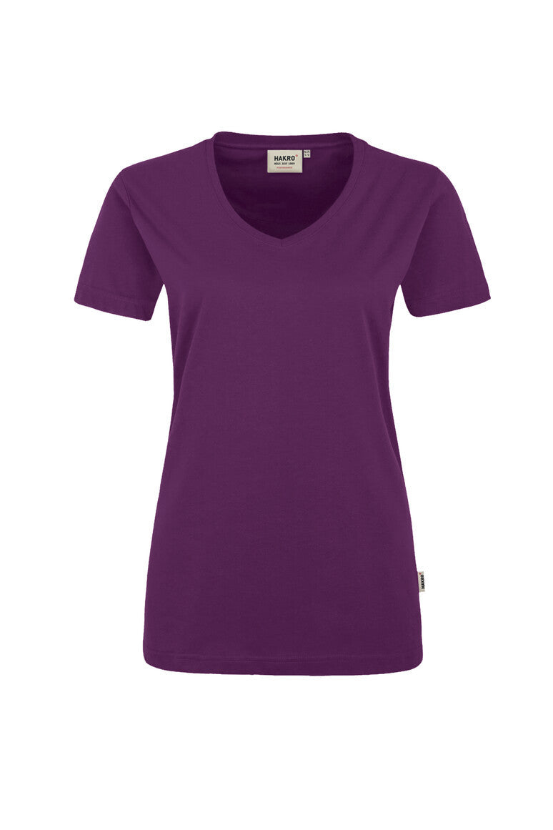 HAKRO V-Shirt MIKRALINAR® Damen (0181) – Magenta