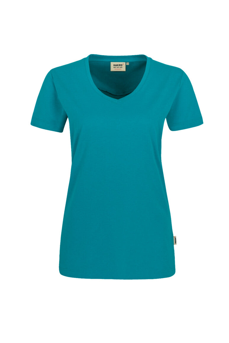 HAKRO V-Shirt MIKRALINAR® Damen (0181) – Malibublau