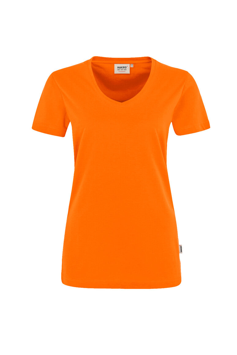 HAKRO V-Shirt MIKRALINAR® Damen (0181) – Orange