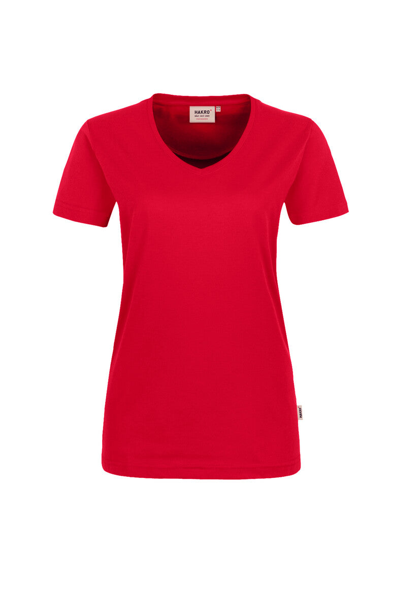 HAKRO V-Shirt MIKRALINAR® Damen (0181) – Rot