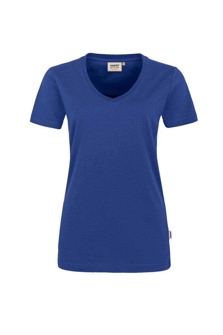HAKRO V-Shirt MIKRALINAR® Damen (0181) – Royalblau Ultramarinblau