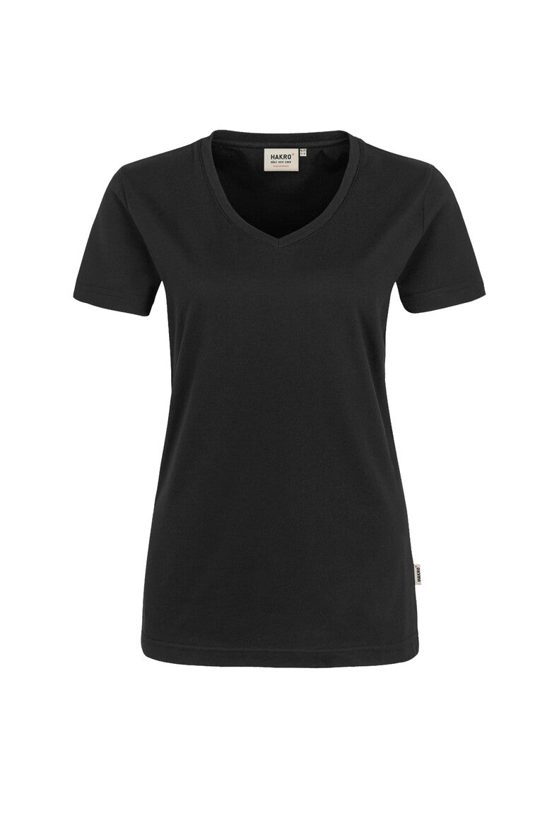 HAKRO V-Shirt MIKRALINAR® Damen (0181) – Schwarz