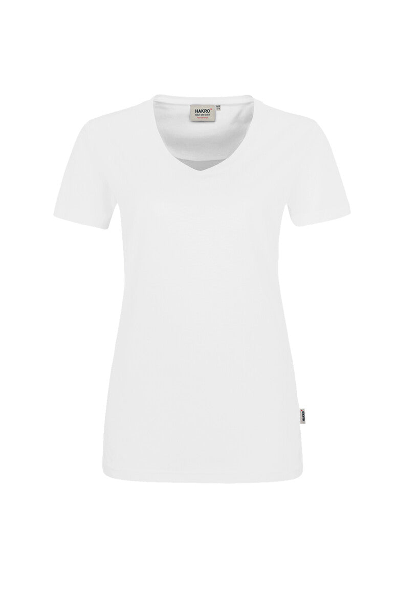 HAKRO V-Shirt MIKRALINAR® Damen (0181) – Weiß
