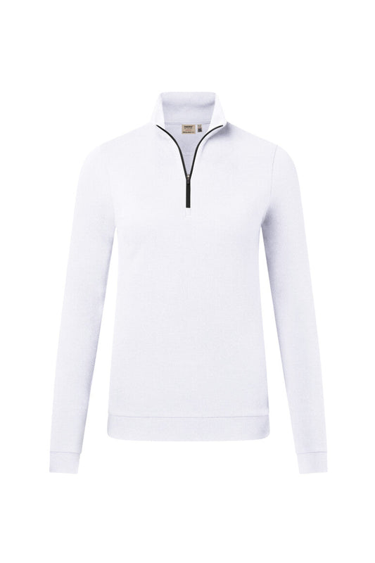 HAKRO Zip-Longsleeve Piqué MIKRALINAR® ECO Damen (0335) – Tinte