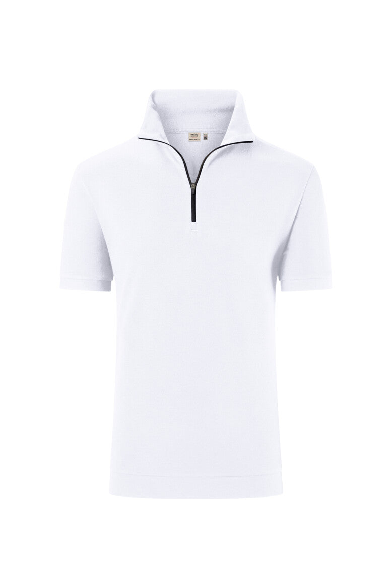 HAKRO Zip-Shirt Piqué MIKRALINAR® ECO Unisex (0534) – Tinte