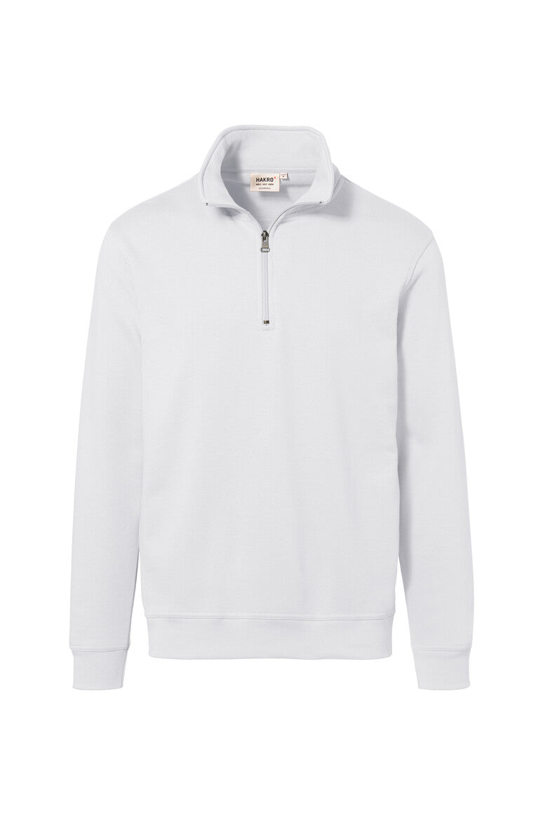 HAKRO Zip-Sweatshirt Premium Unisex (0451) – Weiß
