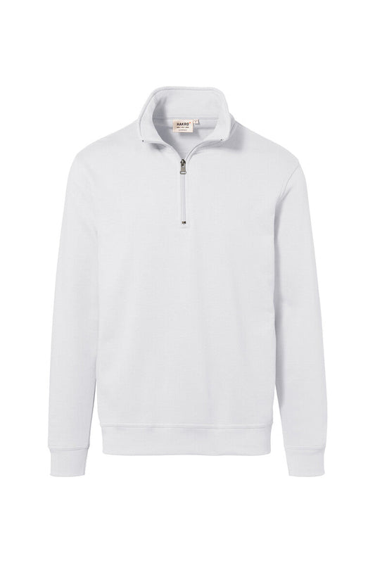 HAKRO Zip-Sweatshirt Premium Unisex (0451) – Weiß